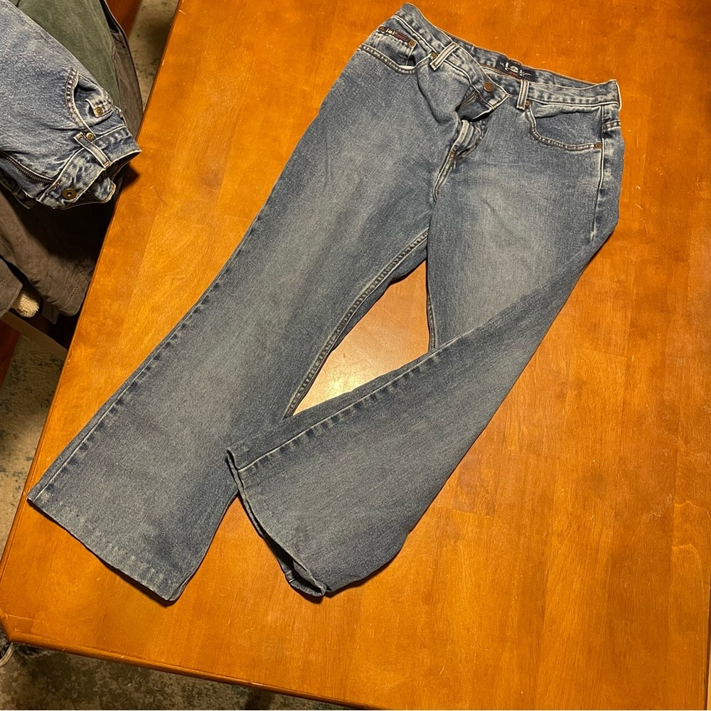 LEI Women's Straight Leg Jeans in Classic Blue